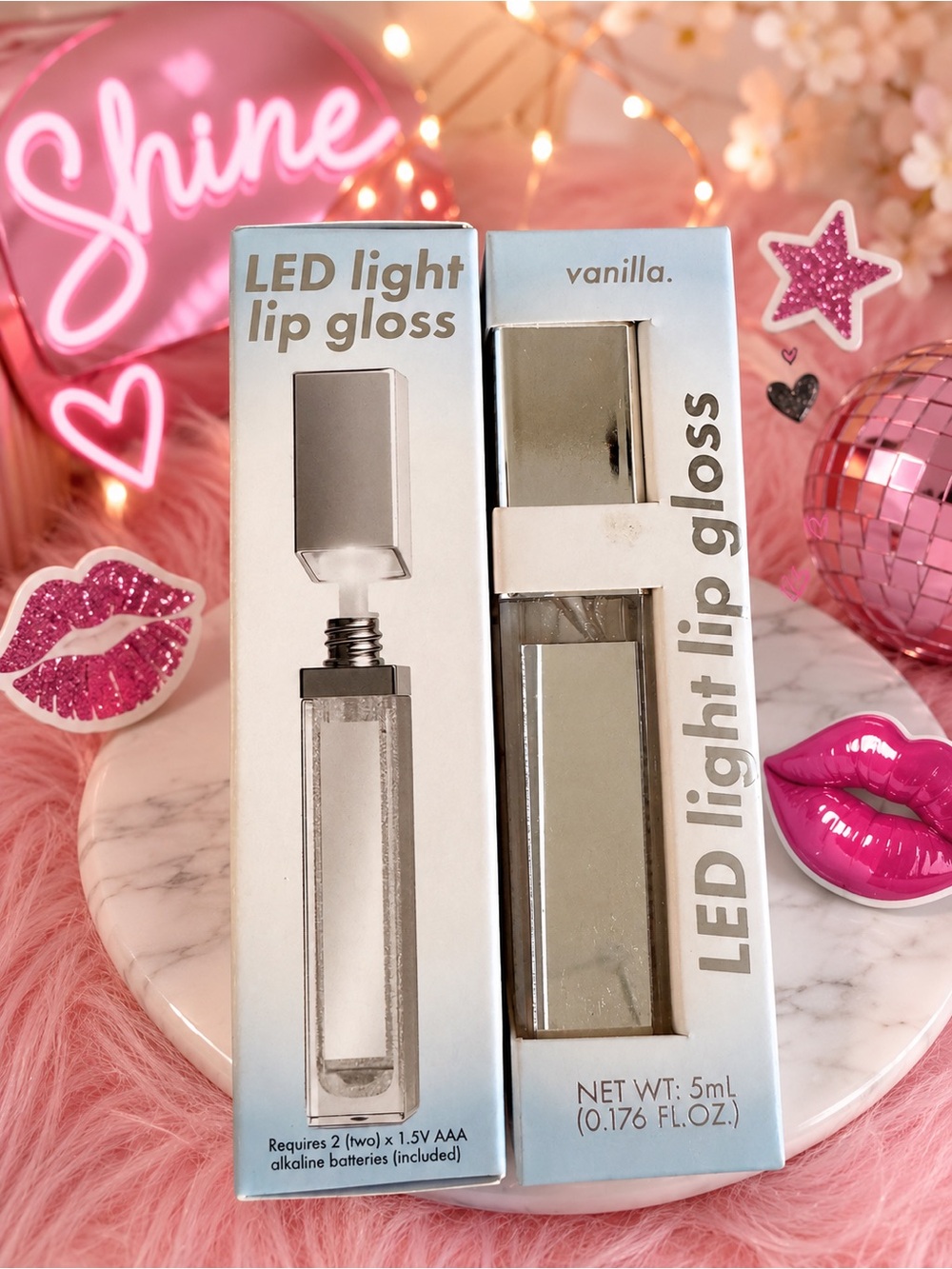 LED Light Lip Gloss – Vanilla